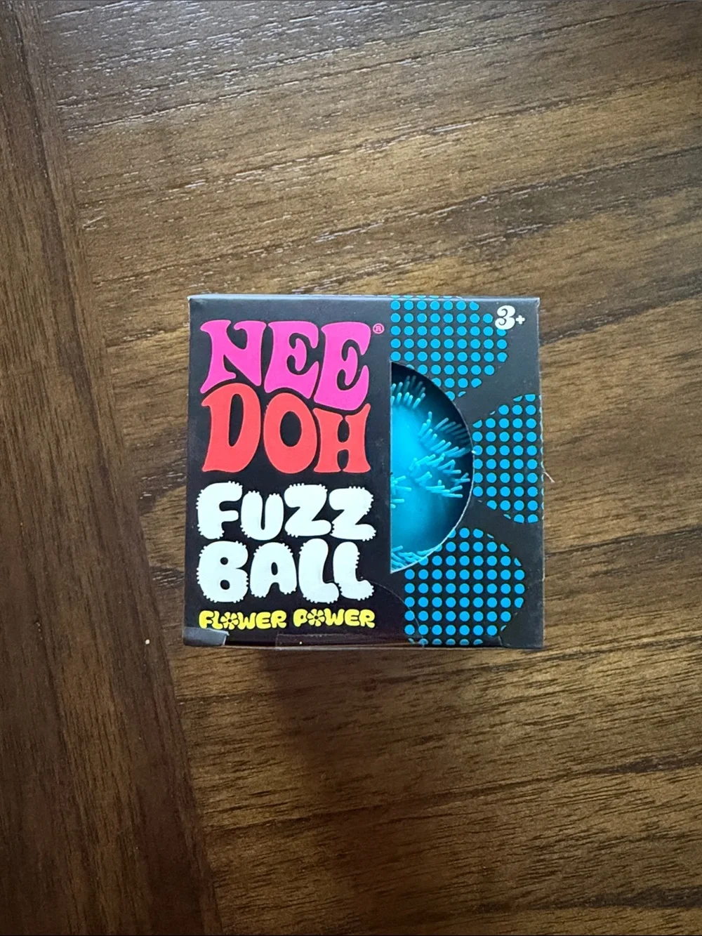 Rare find, Nee Doh flower power Fuzz Ball - Blue